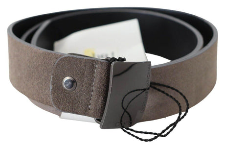 Costume National Classic Brown Leather Adjustable Belt - Hilstor