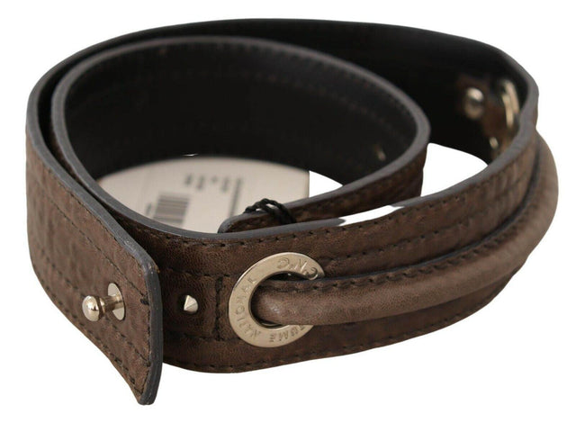 Costume National Elegant Brown Leather Fashion Belt - Hilstor