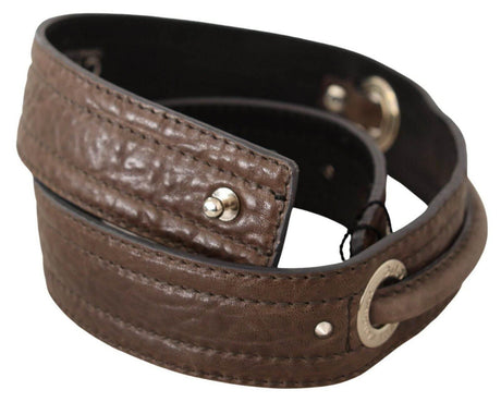 Costume National Elegant Brown Leather Fashion Belt - Hilstor