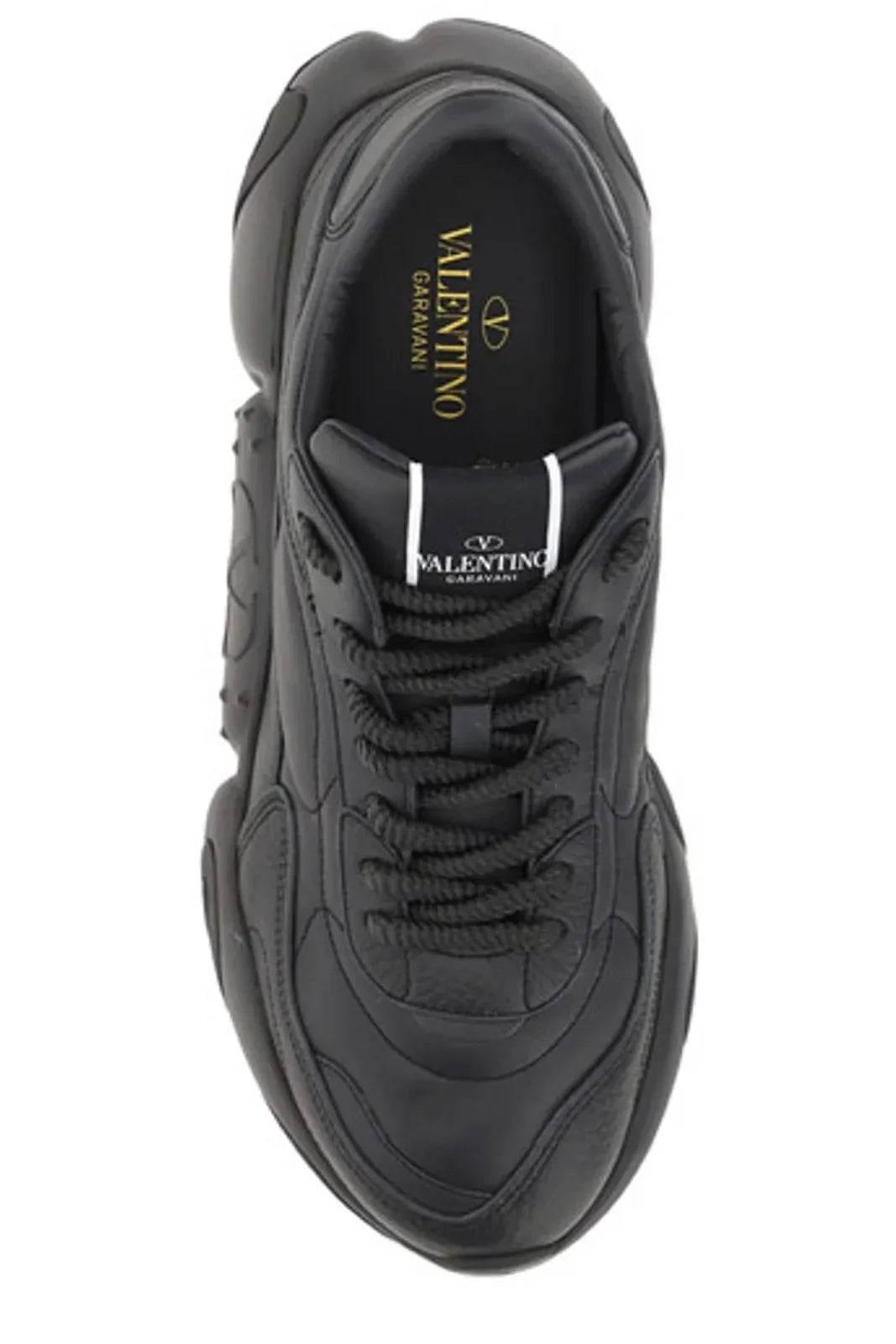 Valentino Elevated Elegance Low-Top Leather Sneakers - Hilstor