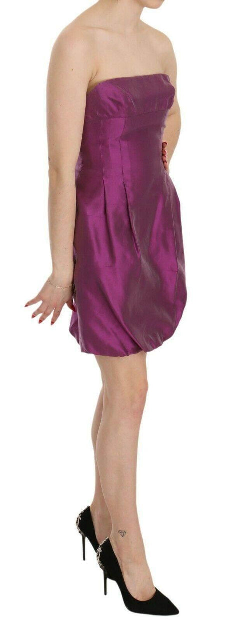 Ermanno Scervino Pink Halter Backless Midi Plain Dress - Hilstor