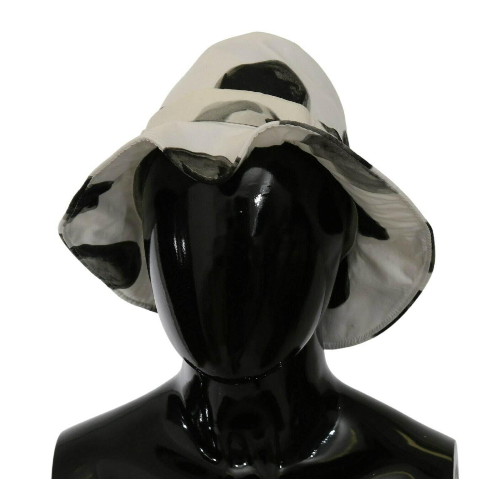 Dolce & Gabbana Polka Dot Cotton Bucket Hat - White & Black - Hilstor