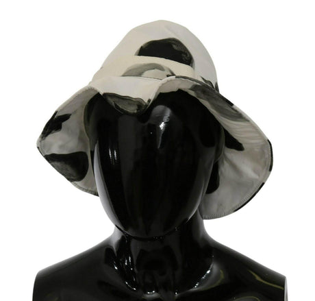 Dolce & Gabbana Polka Dot Cotton Bucket Hat - White & Black - Hilstor