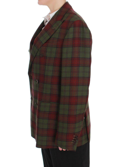BENCIVENGA Green Wool Double Breasted Bordeaux - Hilstor