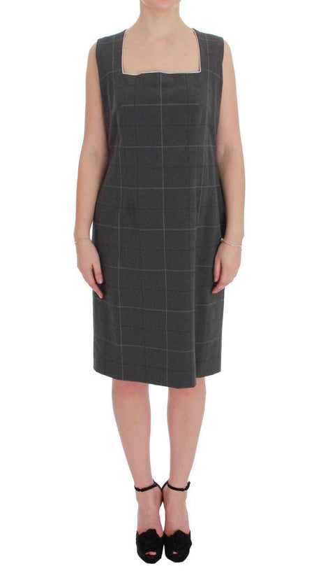 BENCIVENGA Elegant Checkered Cotton-Blend Suit Set - Hilstor