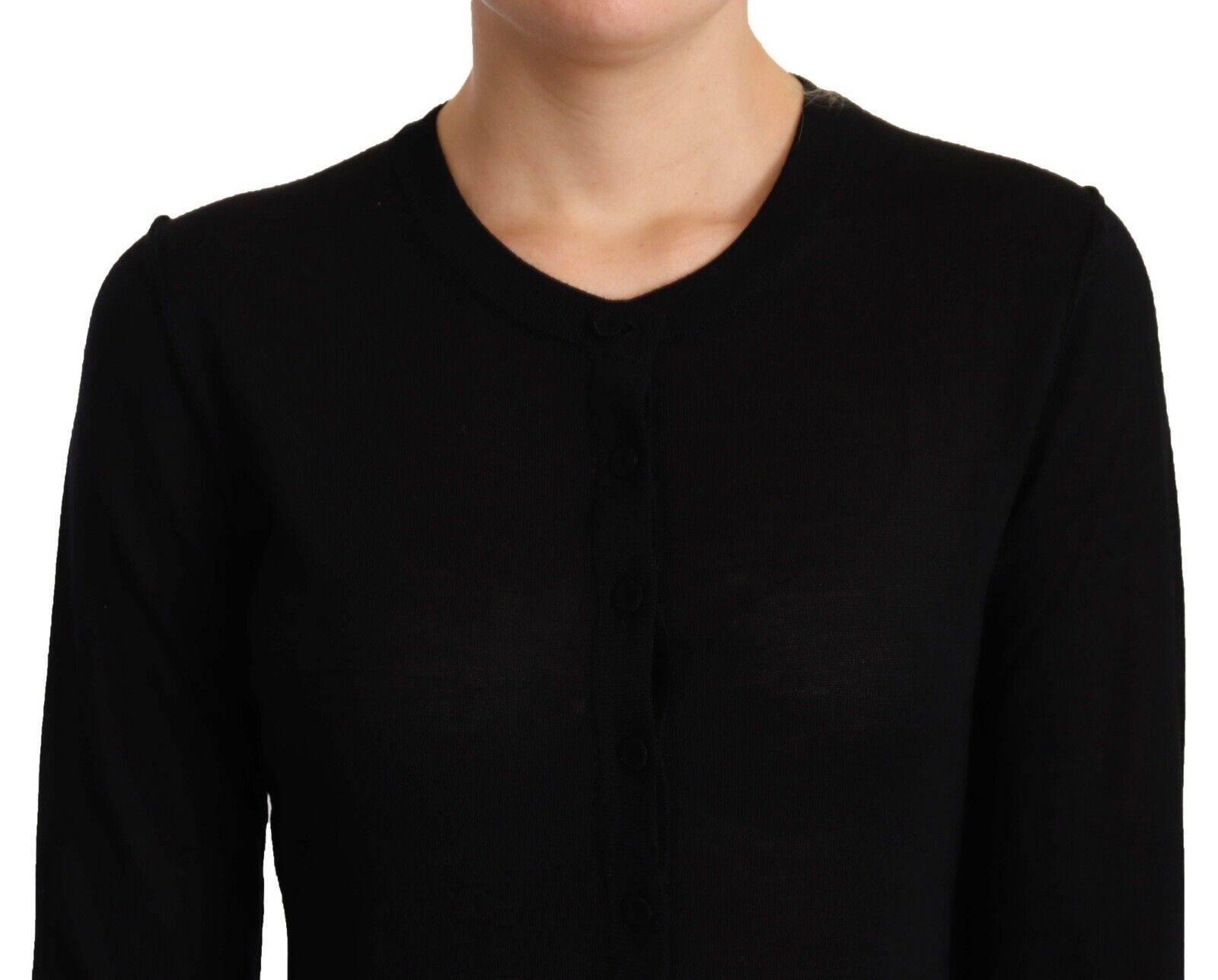 Dolce & Gabbana Black Crewneck Pullover STAFF Sweater Wool - Hilstor