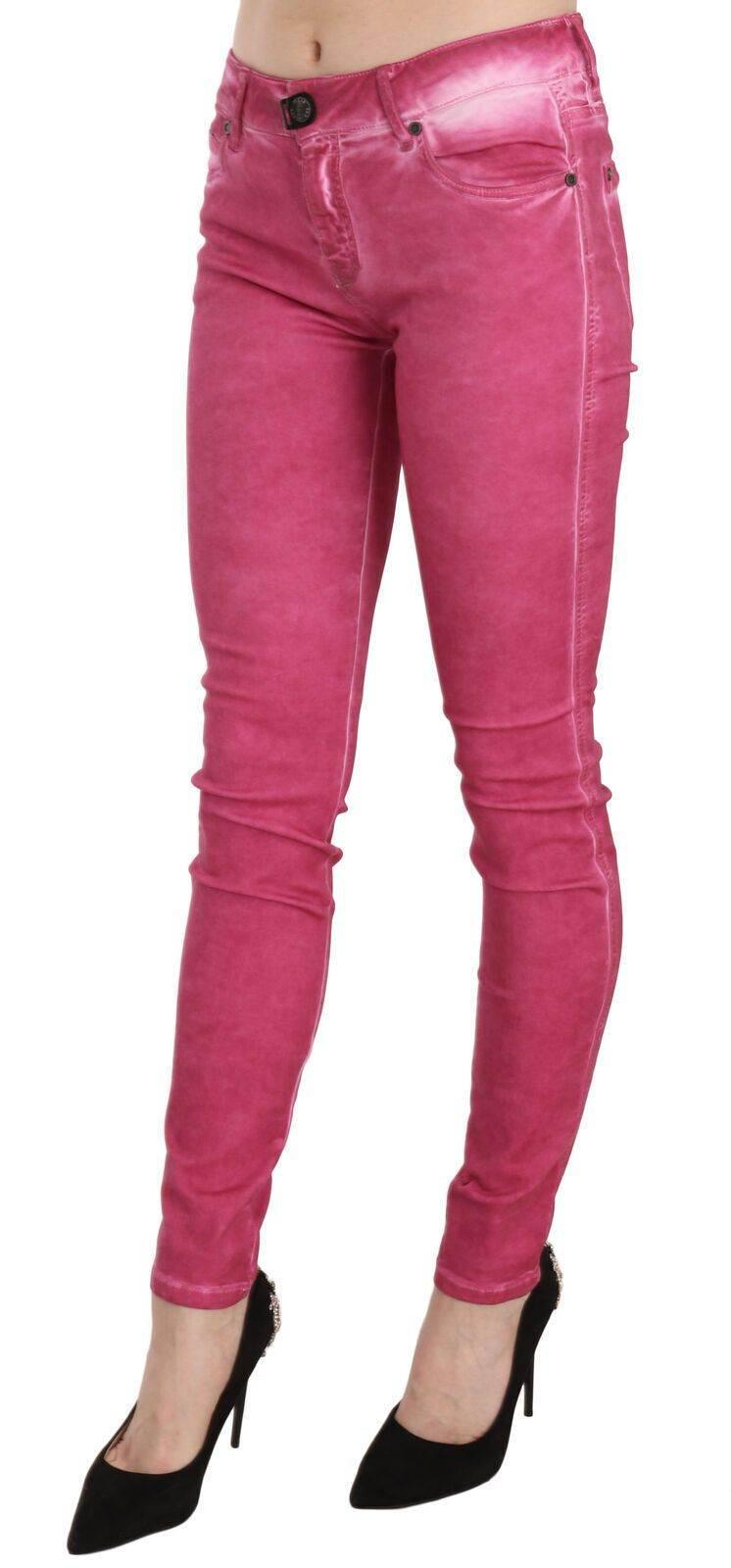 Dolce & Gabbana Chic Pink Mid Waist Skinny Pants - Hilstor