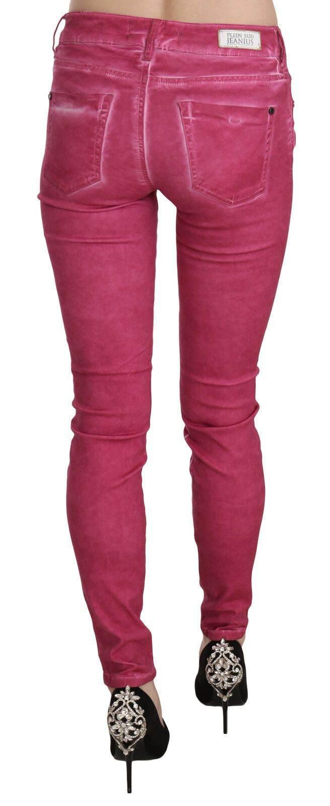 Dolce & Gabbana Chic Pink Mid Waist Skinny Pants - Hilstor