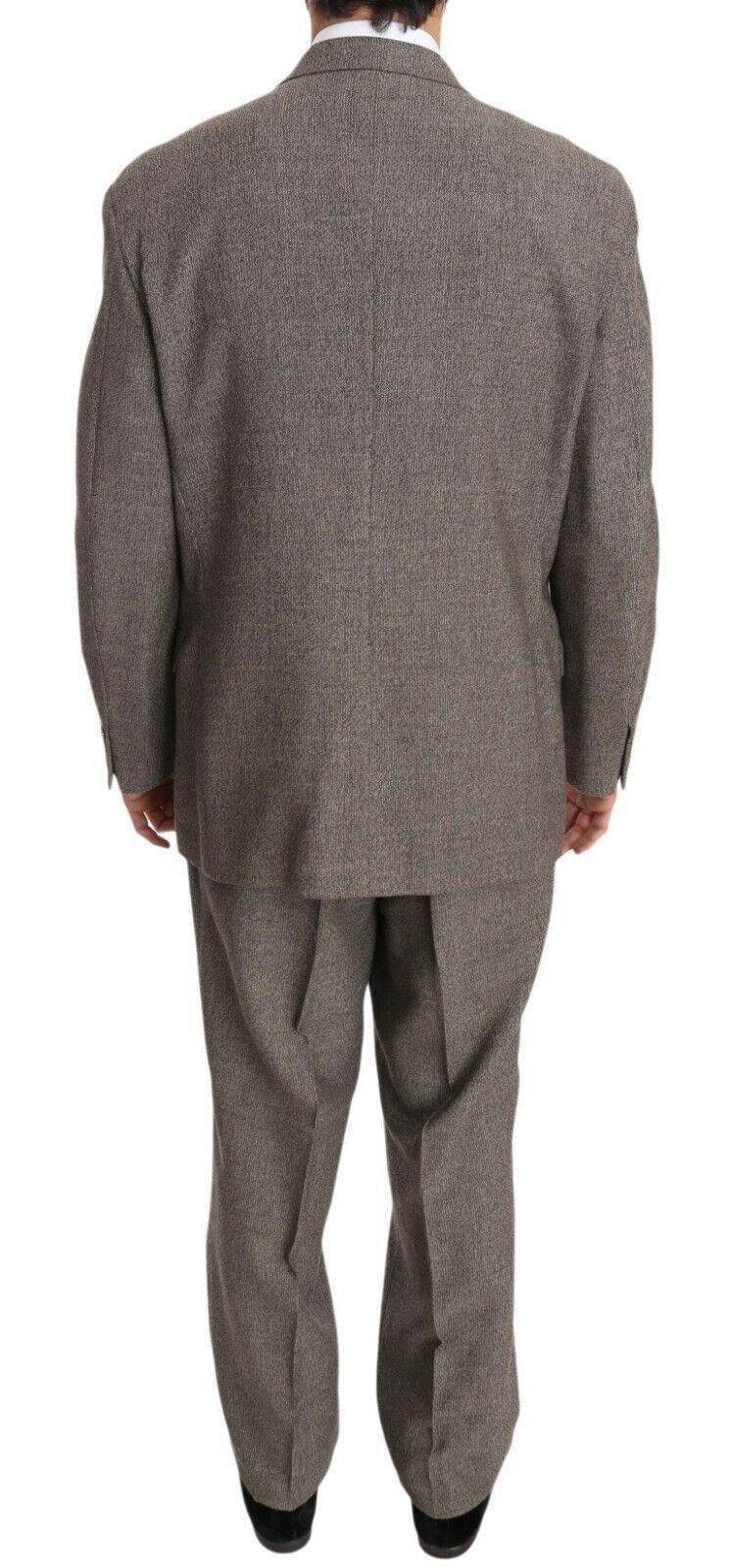 Fendi Brown Wool Regular Single Breasted Suit - Hilstor