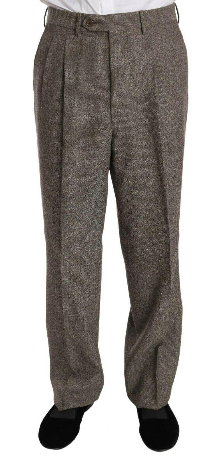 Fendi Brown Wool Regular Single Breasted Suit - Hilstor