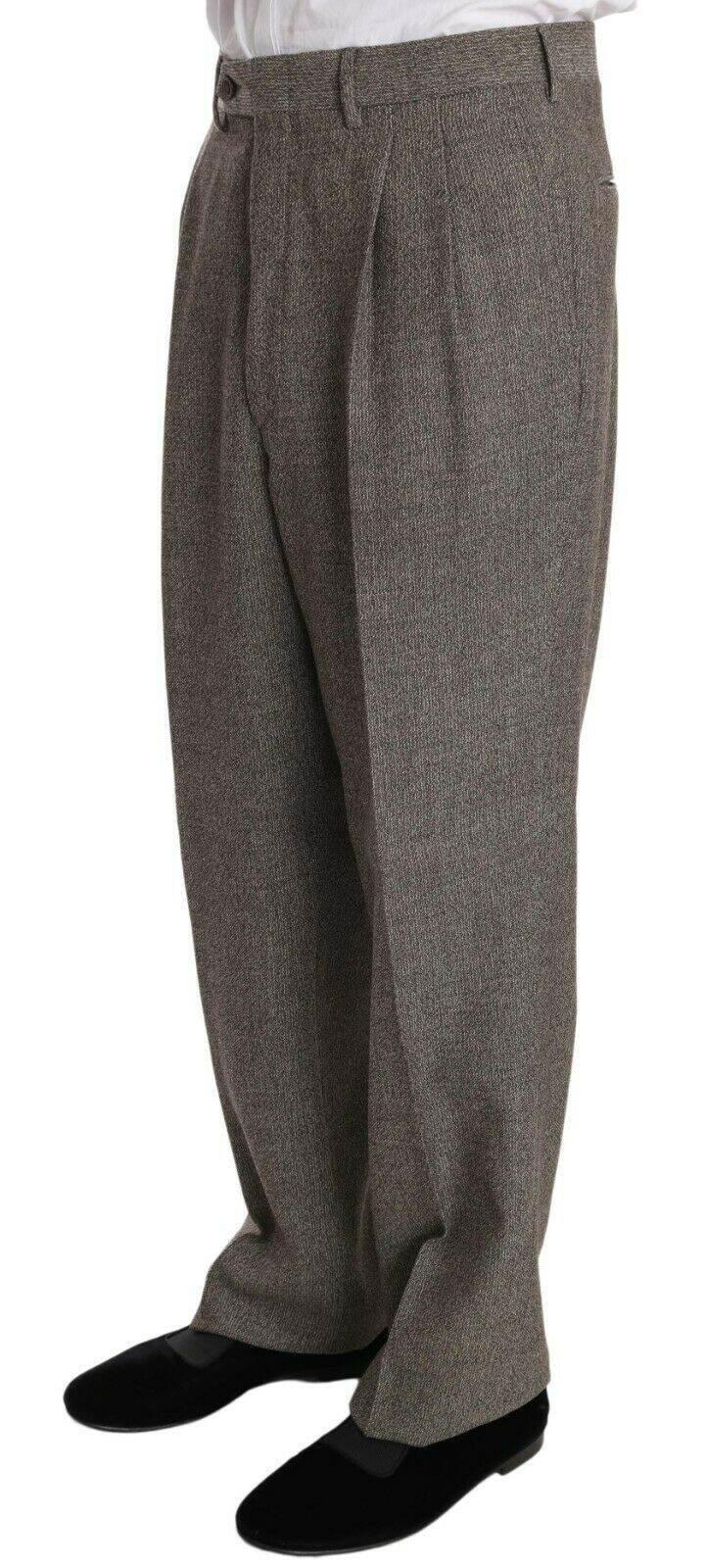 Fendi Brown Wool Regular Single Breasted Suit - Hilstor