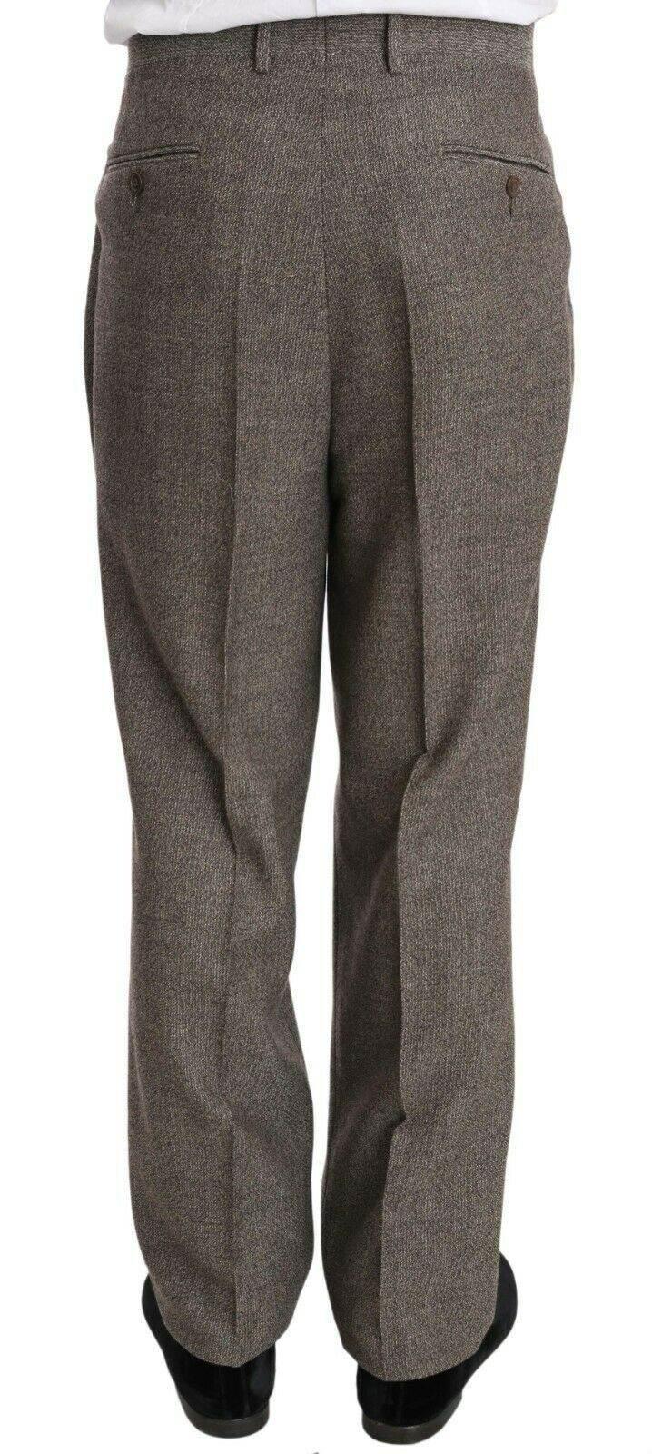 Fendi Brown Wool Regular Single Breasted Suit - Hilstor
