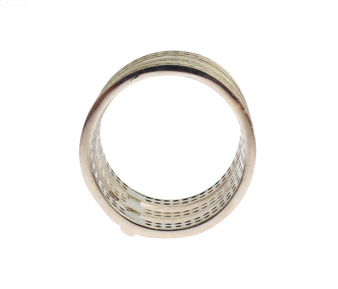 Nialaya Silver Crystal Adorned Statement Ring - Hilstor