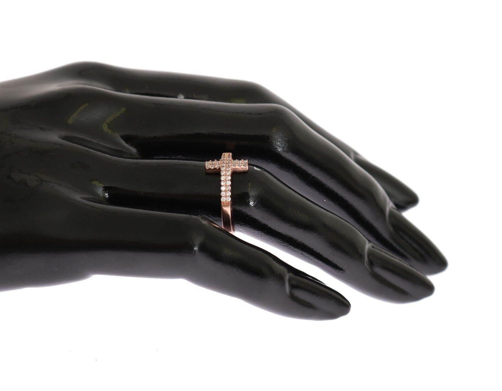 Nialaya Elegant Pink Crystal Encrusted Silver Ring - Hilstor