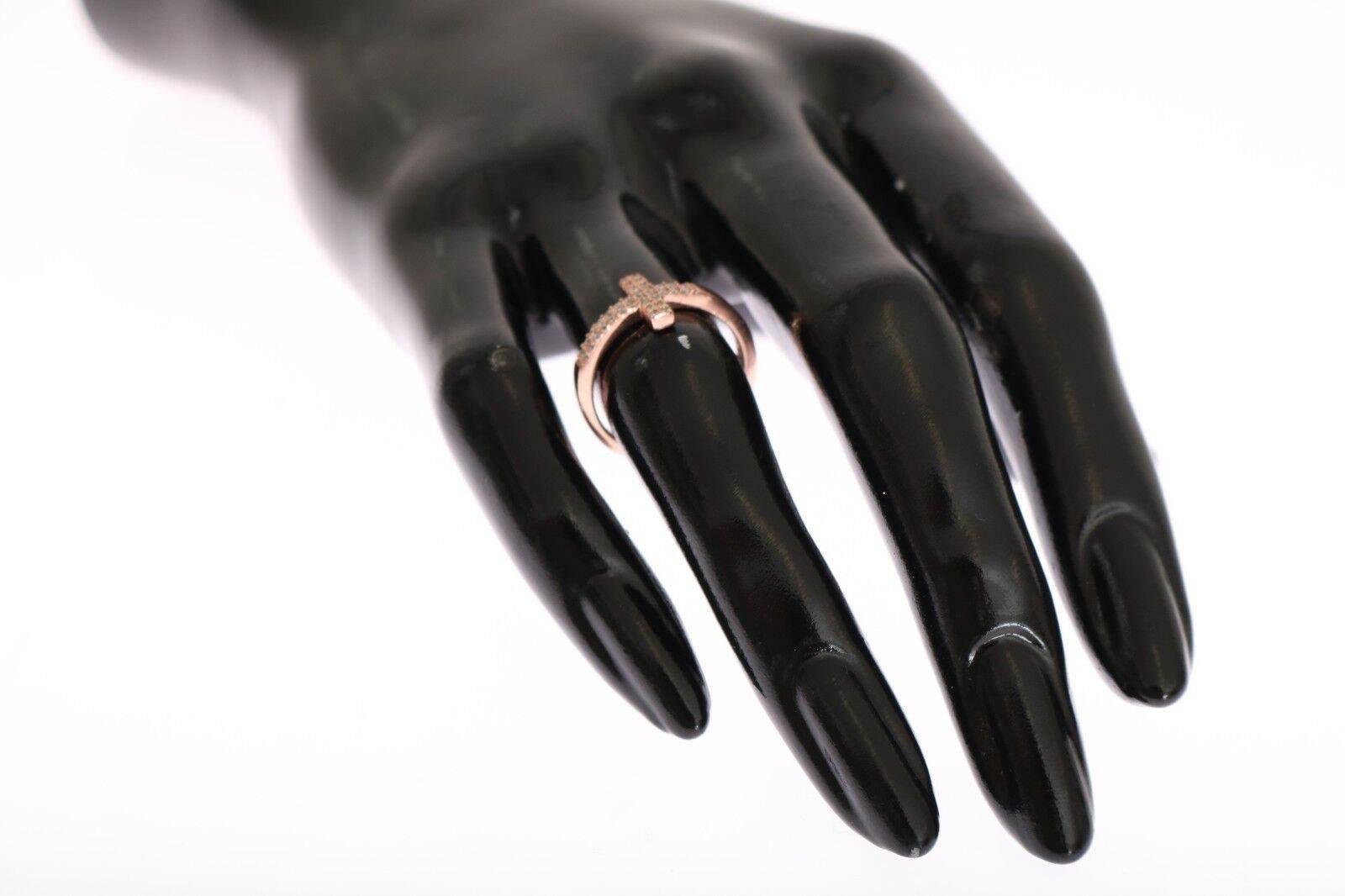 Nialaya Elegant Pink Crystal Encrusted Silver Ring - Hilstor