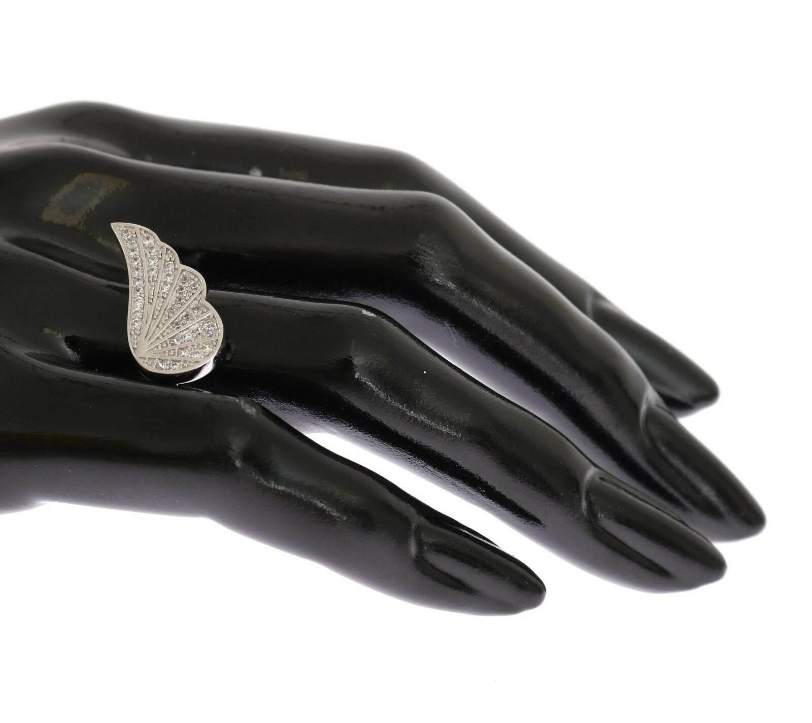 Nialaya Elegant Sterling Silver CZ Crystal Ring - Hilstor