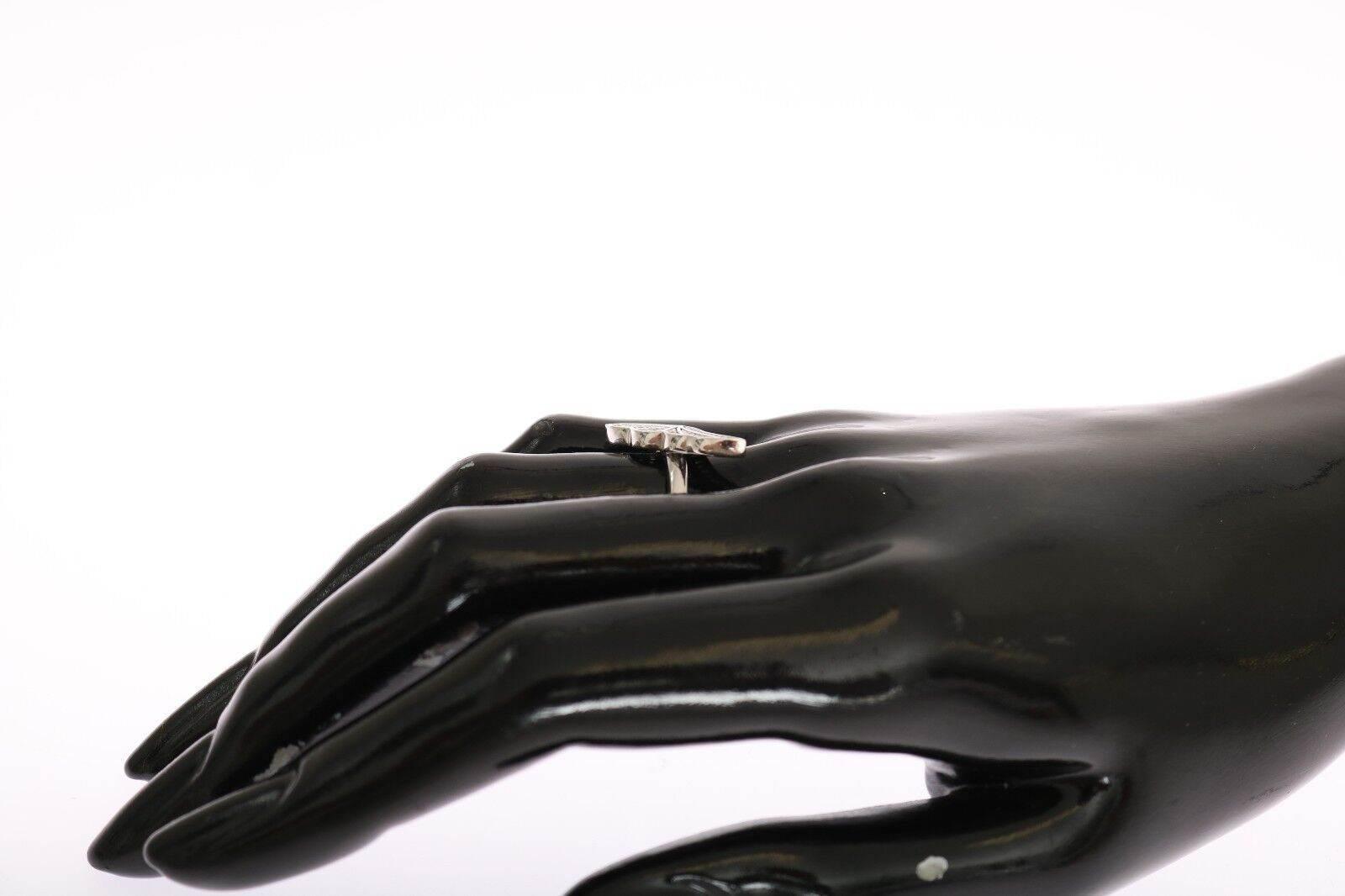 Nialaya Elegant Sterling Silver CZ Crystal Ring - Hilstor