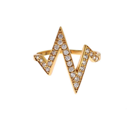 Nialaya Glamorous Gold Plated Sterling Silver Ring - Hilstor