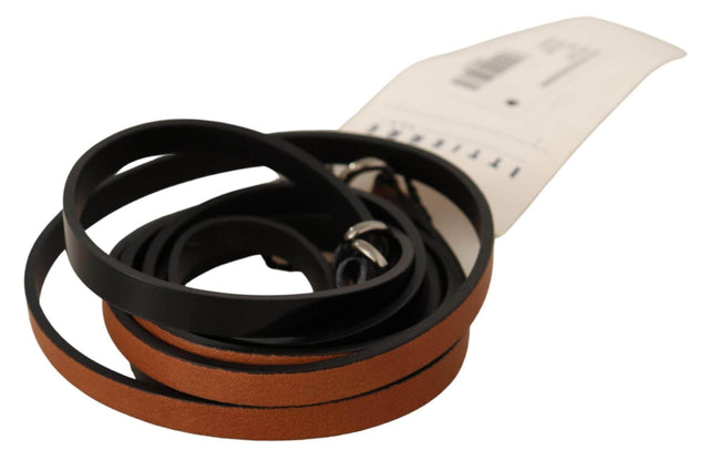 Costume National Elegant Brown Leather Fashion Belt - Hilstor