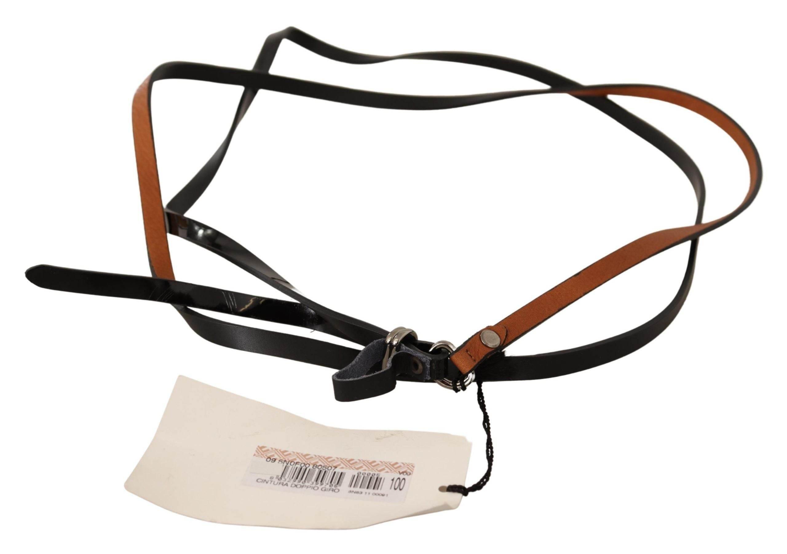 Costume National Elegant Brown Leather Fashion Belt - Hilstor