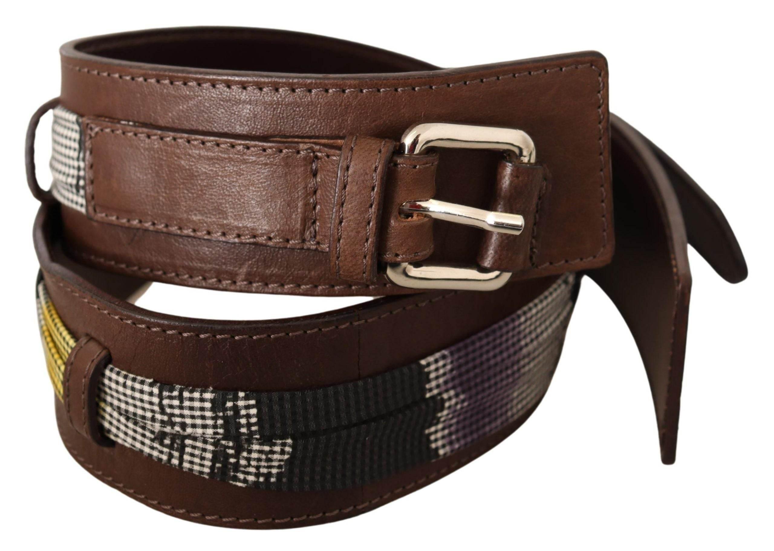 Costume National Elegant Brown Leather Fashion Belt - Hilstor