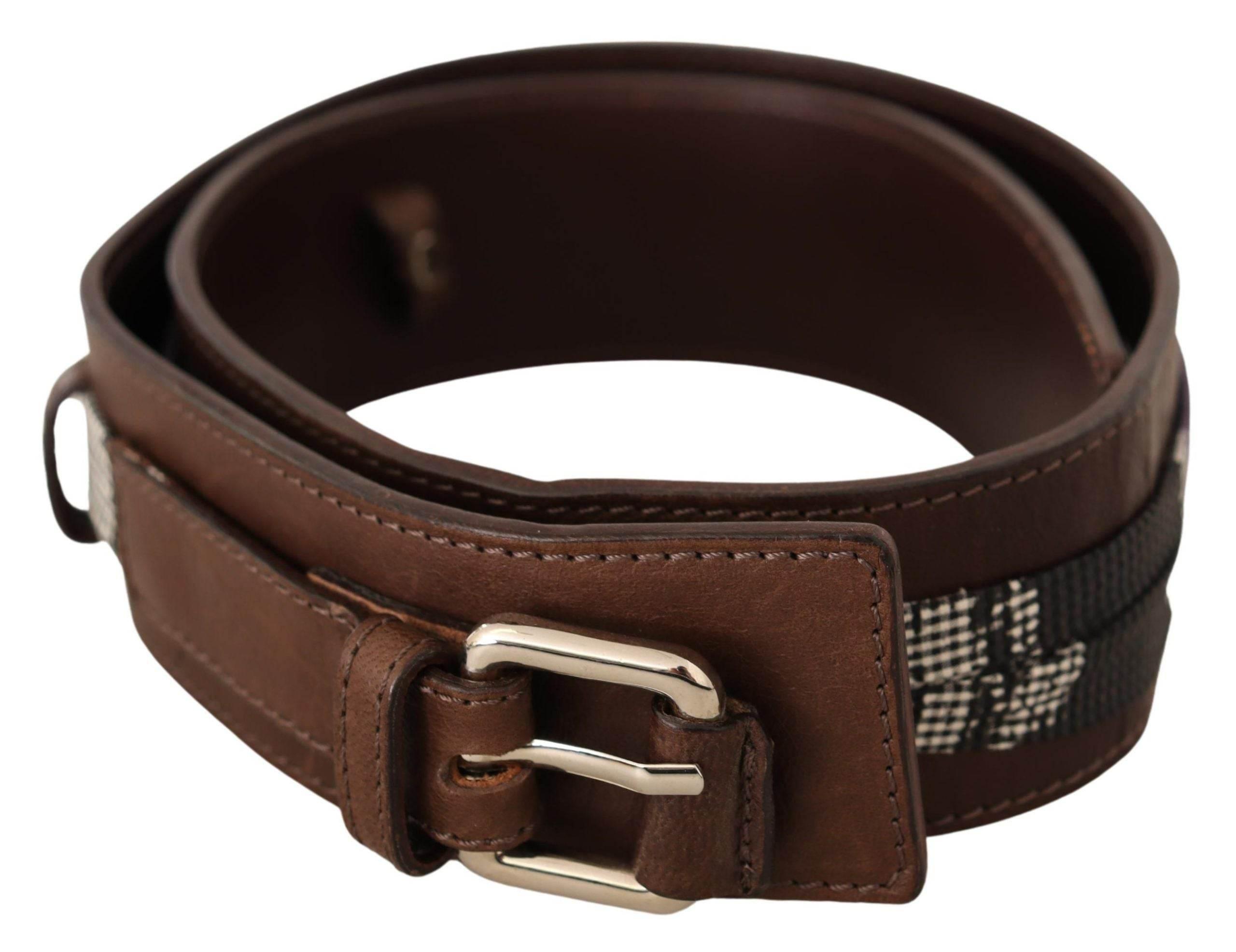 Costume National Elegant Brown Leather Fashion Belt - Hilstor