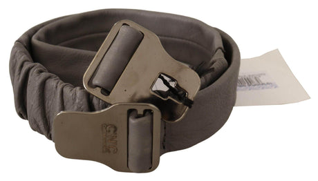 Costume National Elegant Gray Leather Fashion Belt - Hilstor