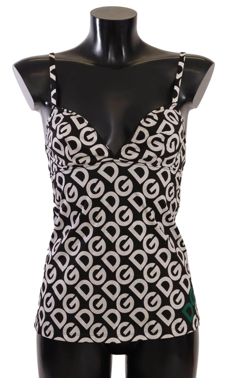 Dolce & Gabbana Chic Logo Print Camisole Tank Top - Hilstor