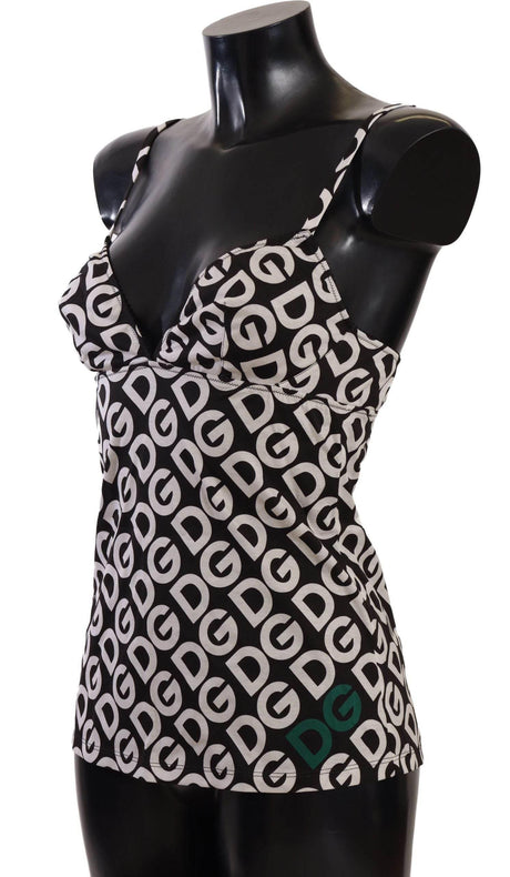 Dolce & Gabbana Chic Logo Print Camisole Tank Top - Hilstor