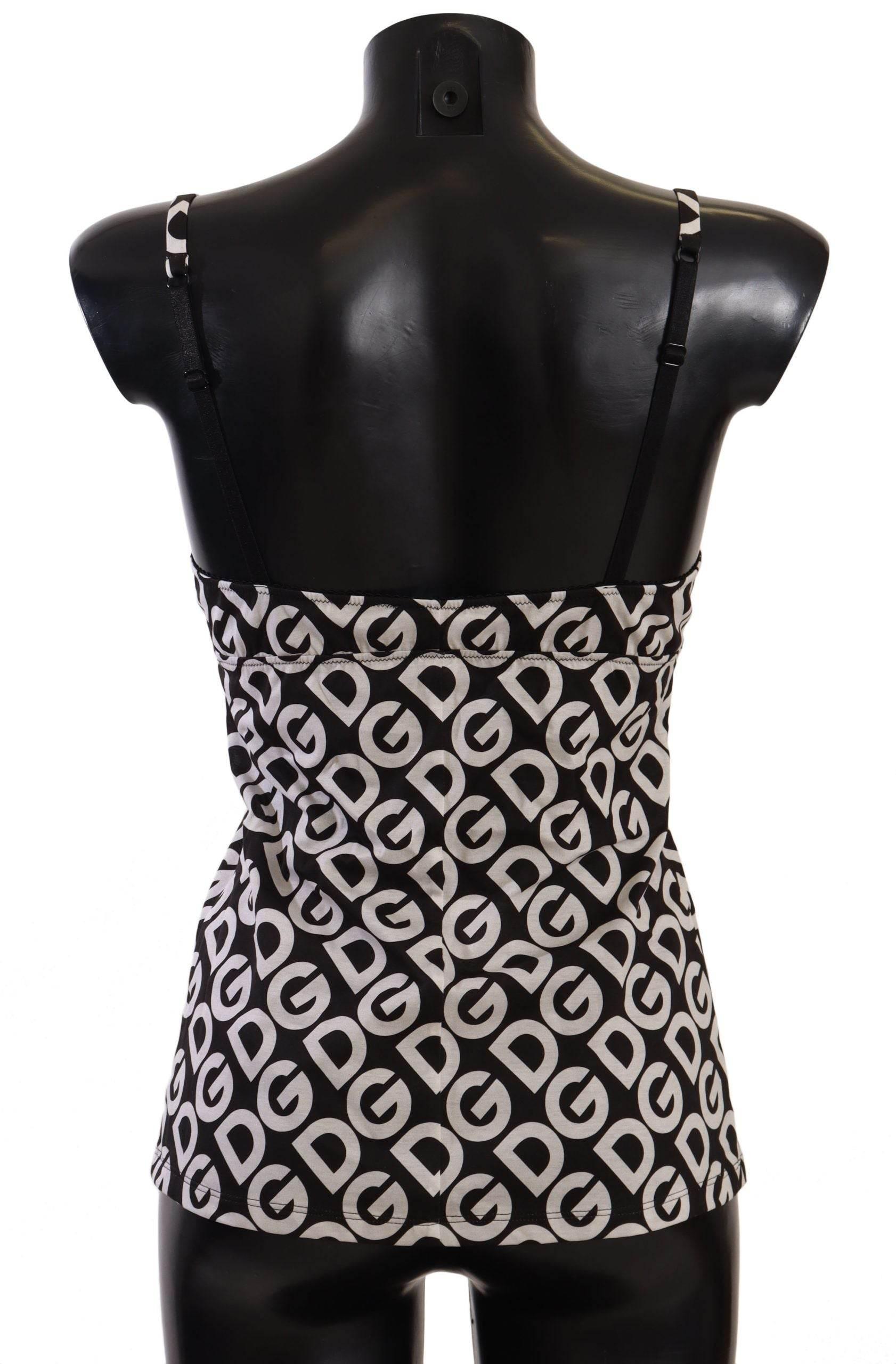 Dolce & Gabbana Chic Logo Print Camisole Tank Top - Hilstor