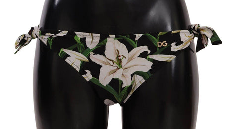 Dolce & Gabbana Elegant Lily-Print Bikini Bottom - Hilstor