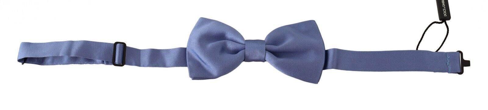 Dolce & Gabbana Elegant Purple Silk Bow Tie - Hilstor