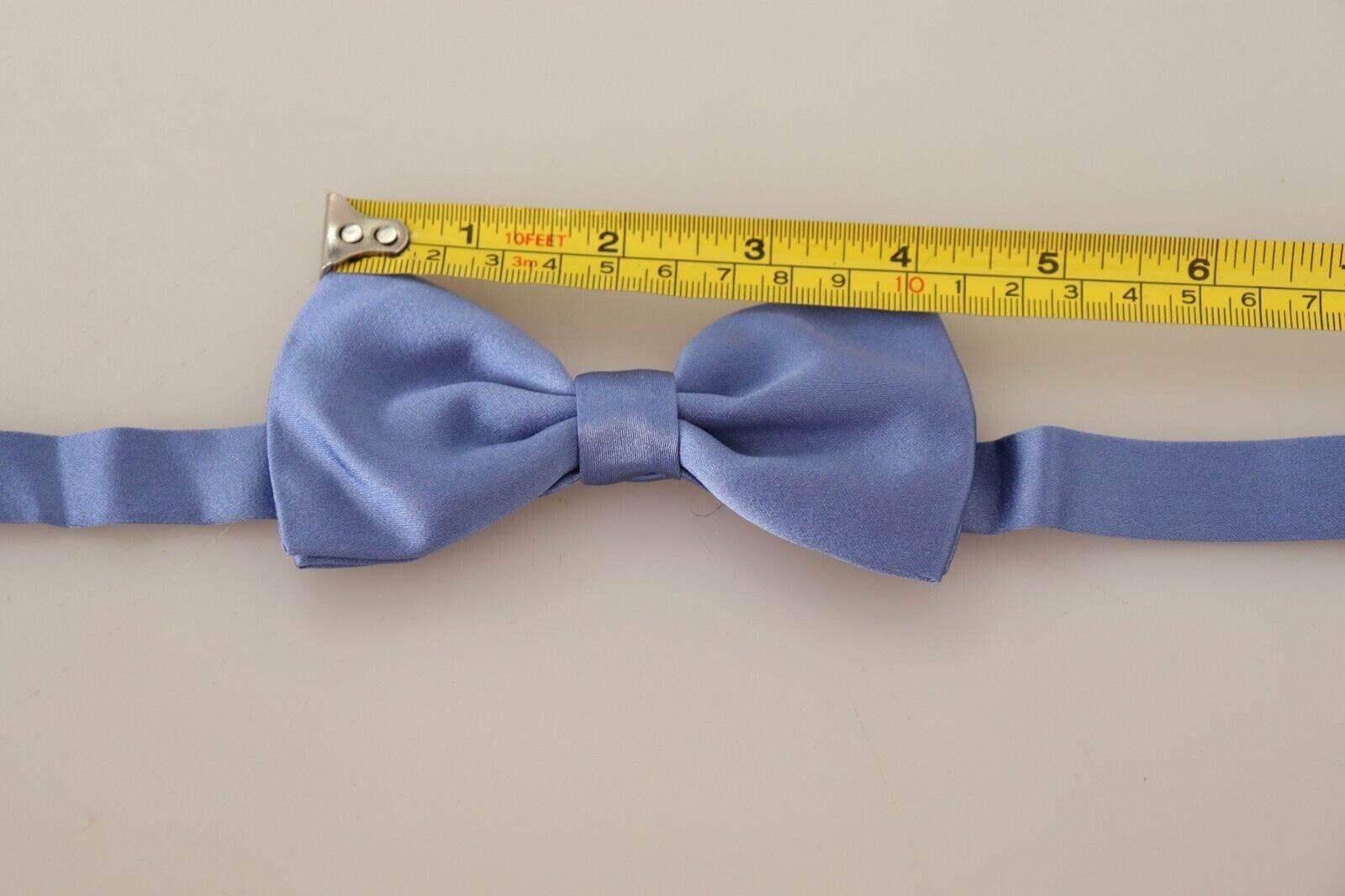 Dolce & Gabbana Elegant Purple Silk Bow Tie - Hilstor