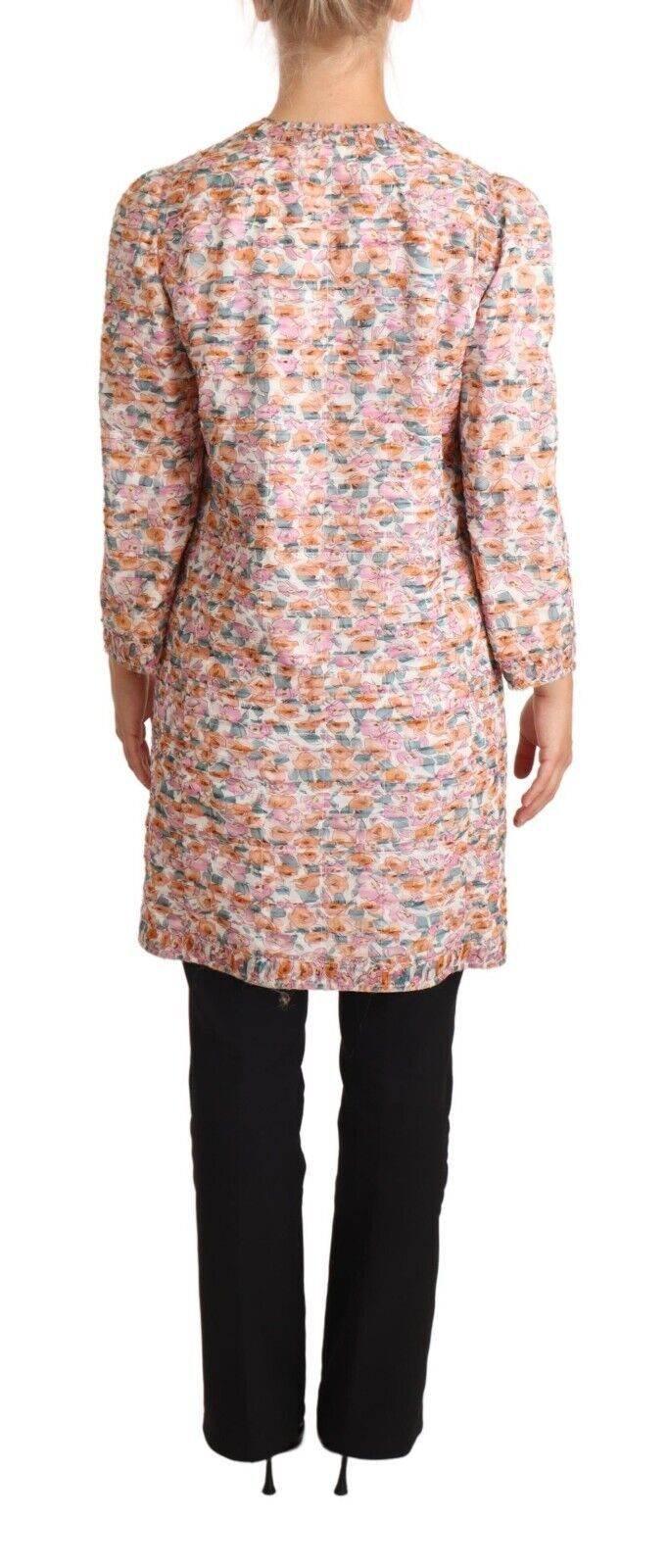 Dolce & Gabbana Elegant Floral Silk Trench Coat - Hilstor