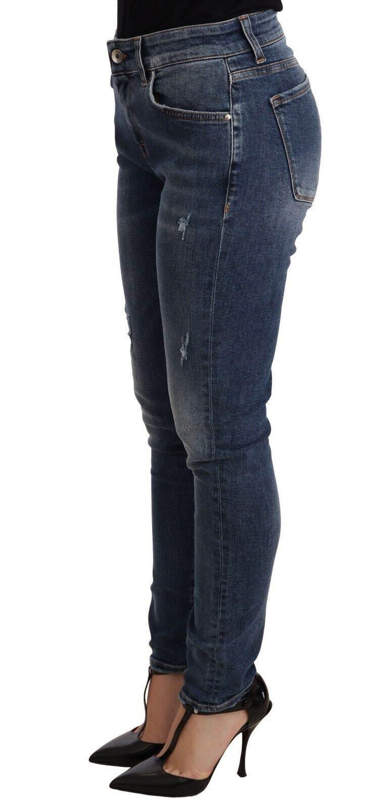 Dolce & Gabbana Blue Wash Skinny Denim Cotton Stretch Jeans - Hilstor
