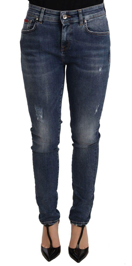 Dolce & Gabbana Blue Wash Skinny Denim Cotton Stretch Jeans - Hilstor