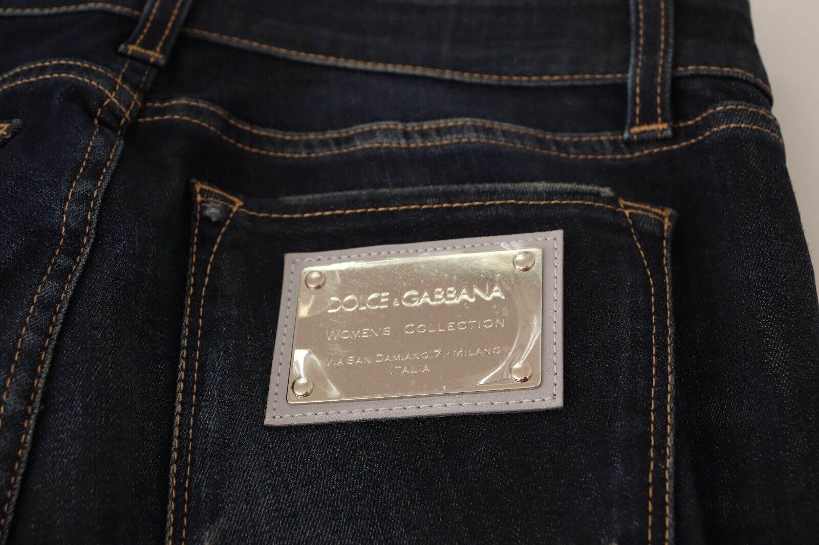 Dolce & Gabbana Blue Wash Slim Skinny Denim Cotton Stretch Jeans - Hilstor