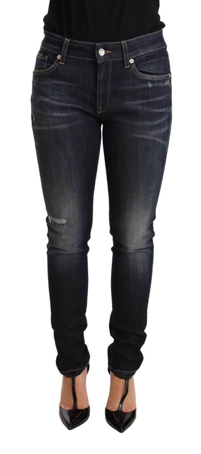 Dolce & Gabbana Blue Wash Slim Skinny Denim Cotton Stretch Jeans - Hilstor