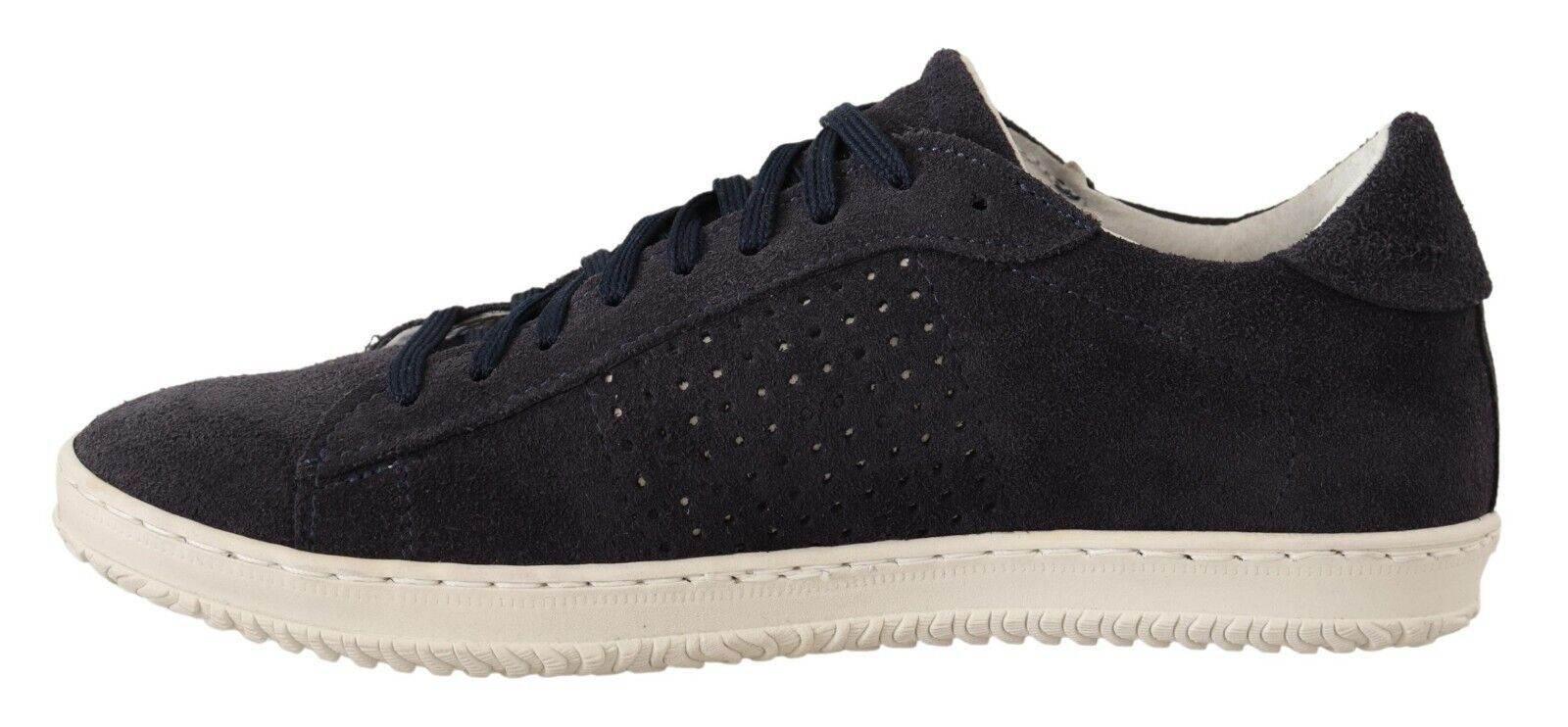 La Scarpa Italiana Elegant Suede Low Top Sneakers - Hilstor