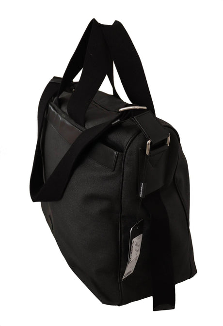 Dolce & Gabbana Elegant Men's Denim & Leather Messenger Bag - Hilstor