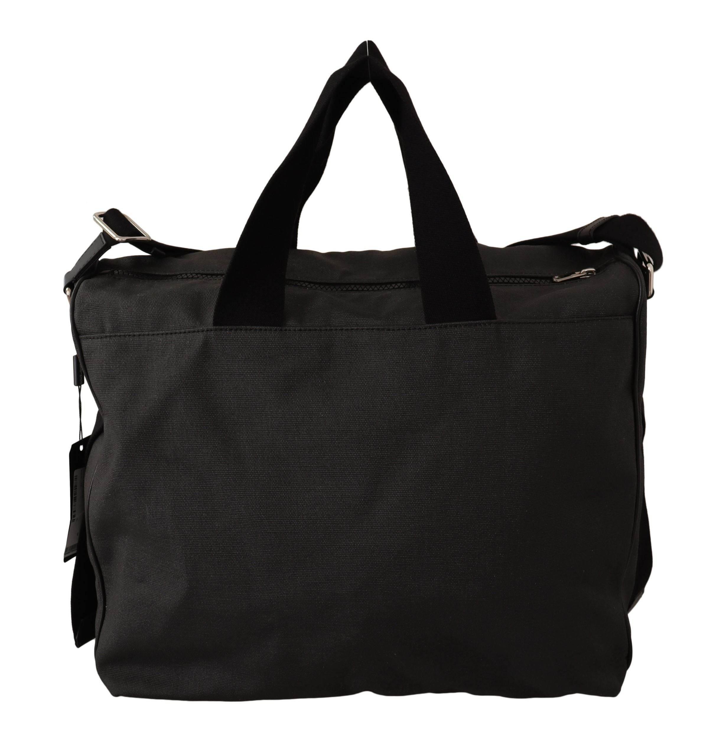 Dolce & Gabbana Elegant Men's Denim & Leather Messenger Bag - Hilstor