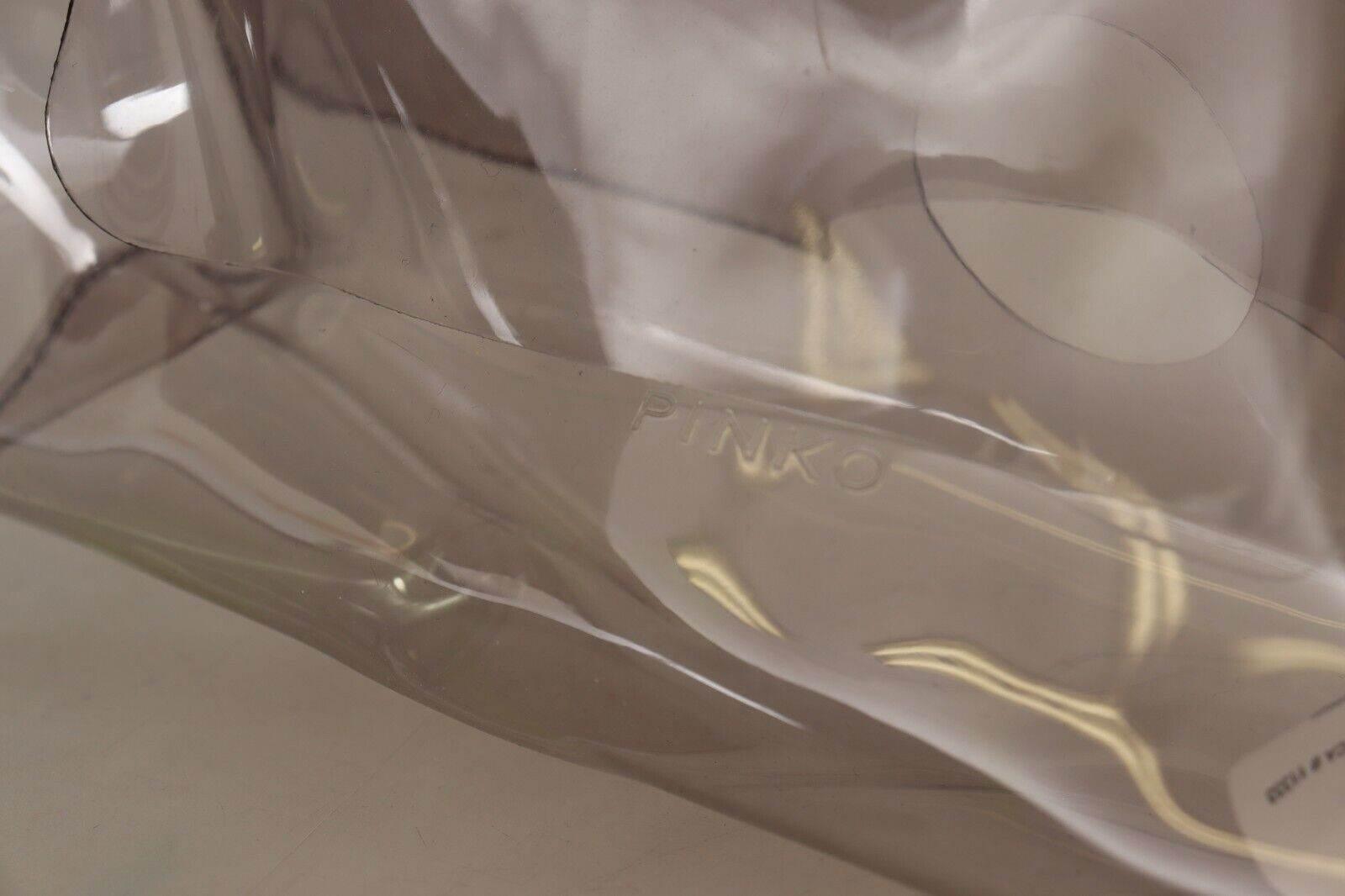 PINKO Chic Transparent Clutch for Evening Elegance - Hilstor