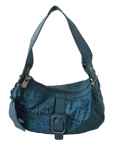 WAYFARER Chic Blue Fabric Shoulder Bag - Perfect for Everyday Elegance - Hilstor