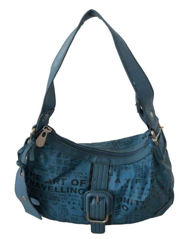 WAYFARER Chic Blue Fabric Shoulder Bag - Perfect for Everyday Elegance - Hilstor