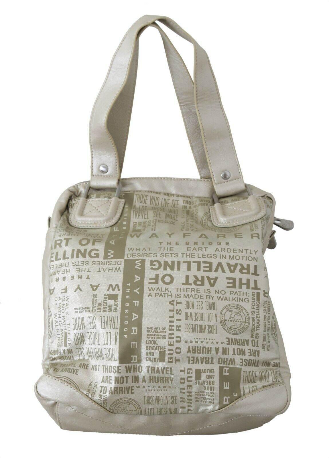 WAYFARER Chic White Fabric Shoulder Bag - Hilstor