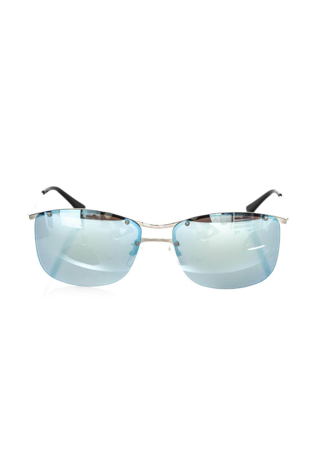 Frankie Morello Silver Metallic Men's Sunglass - Hilstor