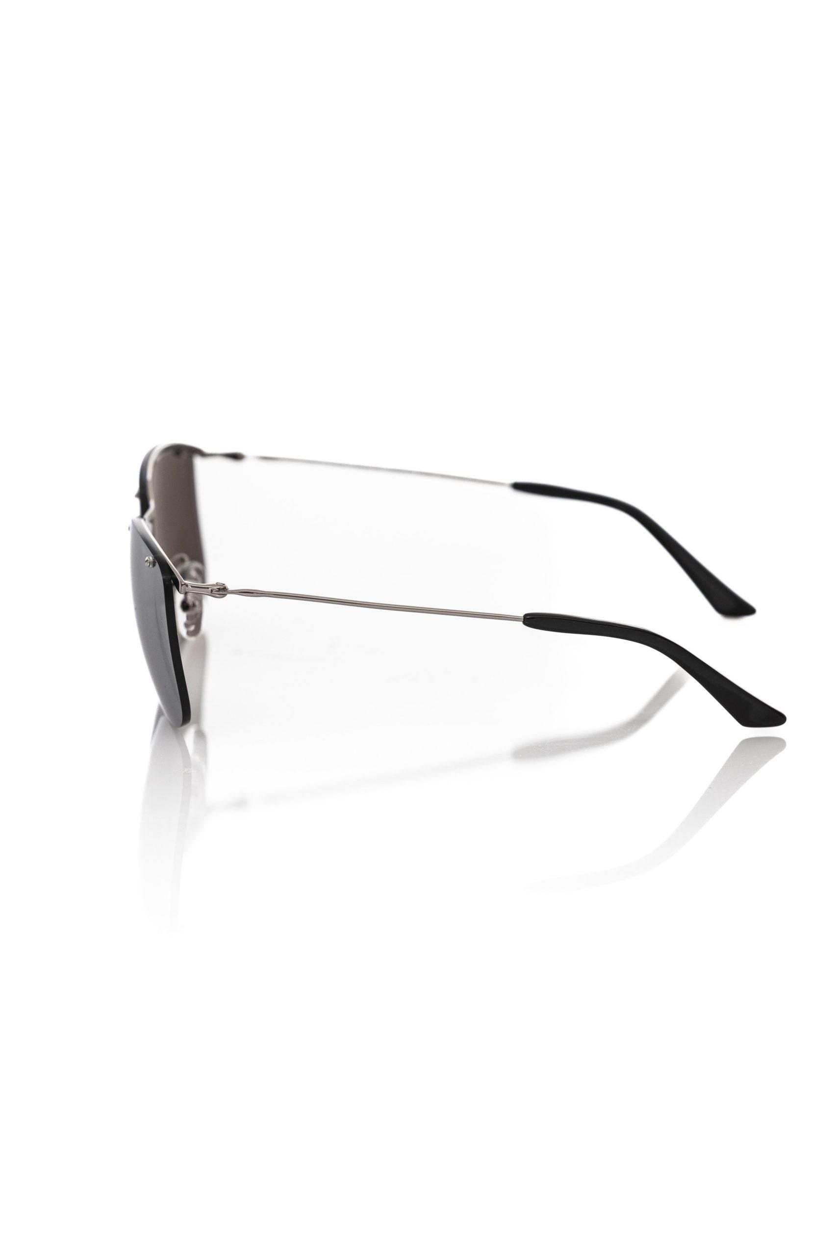 Frankie Morello Silver Metallic Men Sunglass - Hilstor
