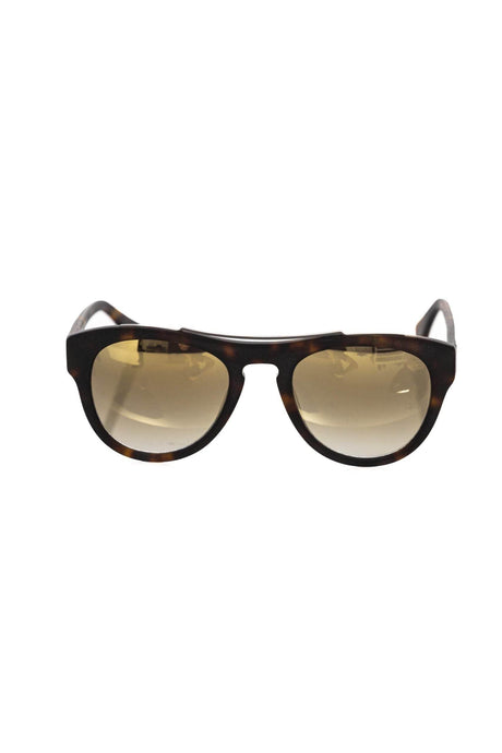 Frankie Morello Brown Acetate Men Sunglass - Hilstor
