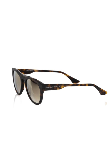 Frankie Morello Brown Acetate Men Sunglass - Hilstor