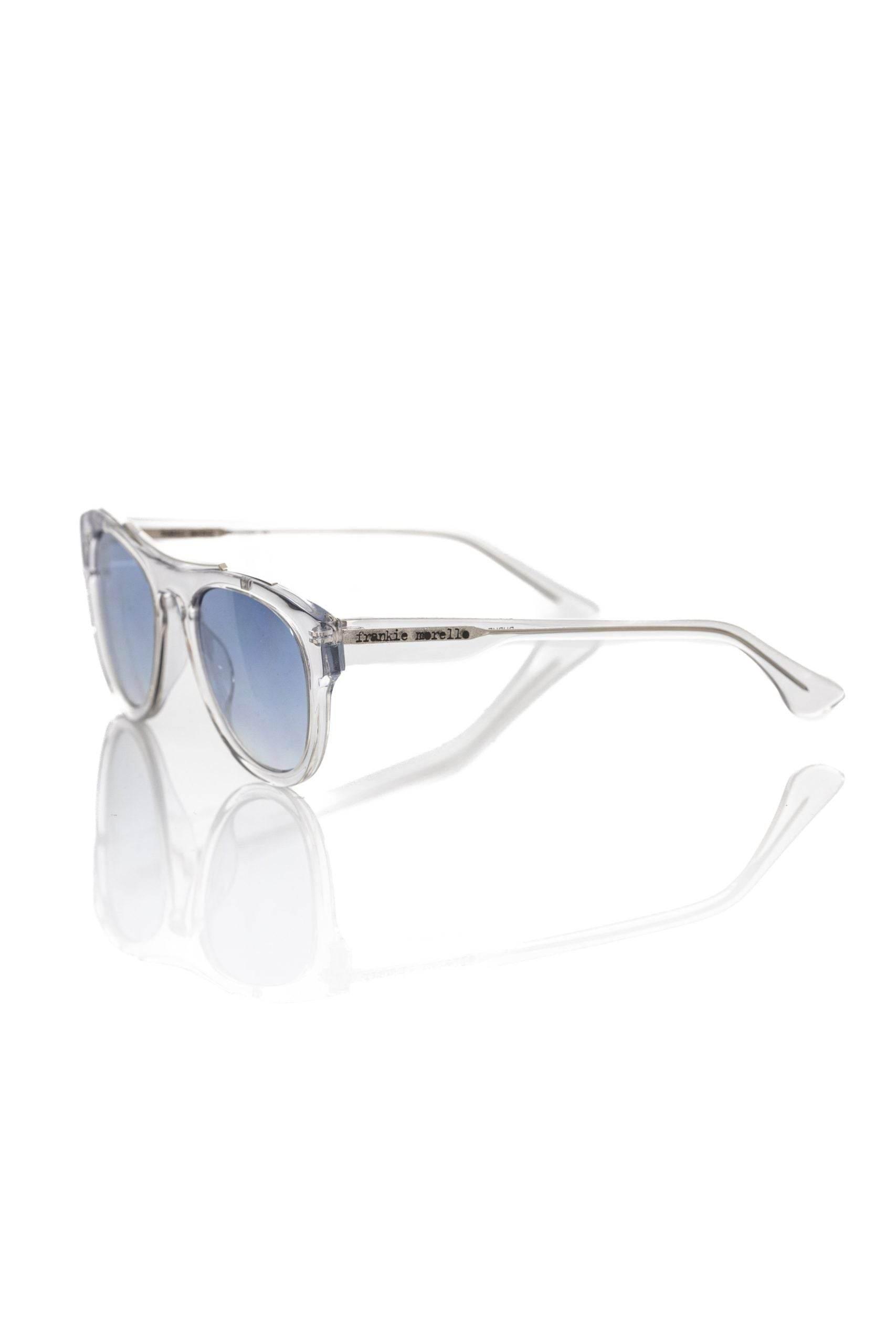 Frankie Morello White Acetate Men Sunglass - Hilstor